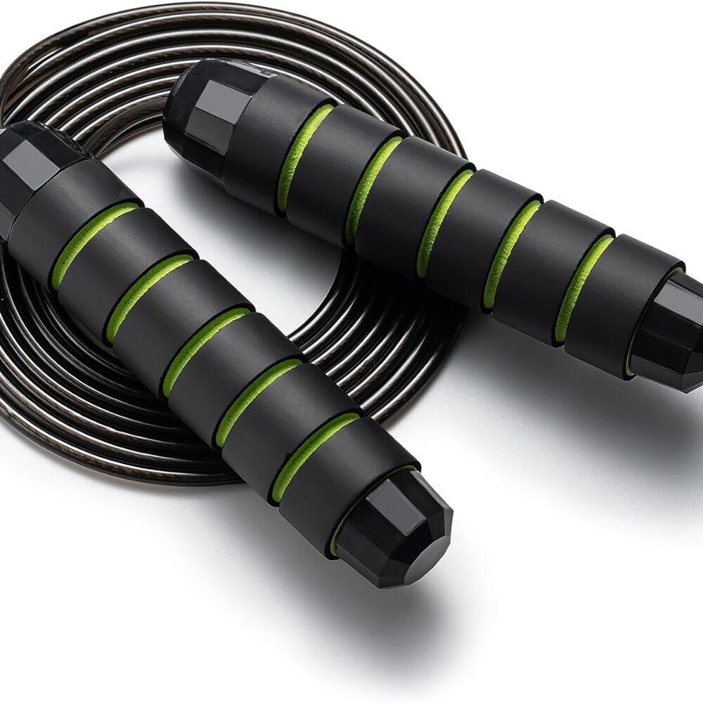 Jump Rope, Adjustable Jump Ropes,Skipping Rope Tangle-Free Rapid Speed with Ball